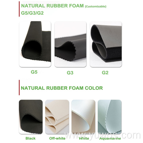 G5 natural rubber foam off white color